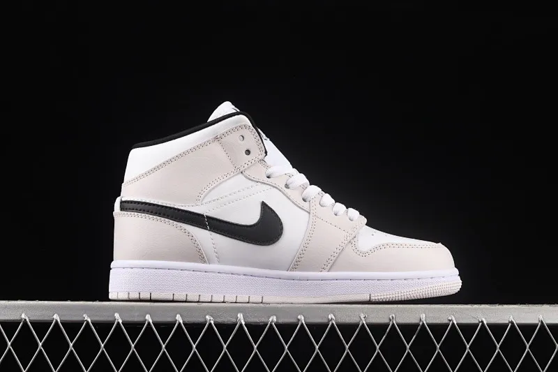 All categories Air Jordan Jordan series basketball shoes Air Jordan 1 Mid Different versions Air Jordan 1 Mid SE AJ1 Joe 1 white pink black hook Zhongbang basketball shoes BQ6472-500